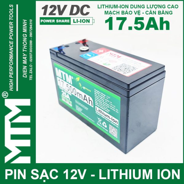 Pin Quat Den Quat Tich Dien 12V 25A 17500mAh MTM Cao Cap