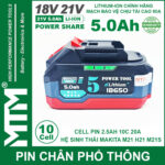 Ban Pin Makita 10 Cell 5000mah 80A Den Bao Pin 2 Ben Cell 2500mah Moi