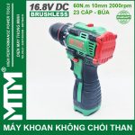 Ban May Khoan Bat Vit Khong Choi Thang 16V MTM M168 10mm 60N 2000rpm 23 Cap Co Bua