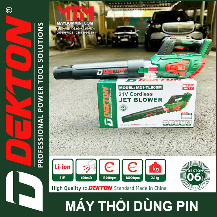 Ban May Thoi La Thoi Bui Dekton 21V M21 TL600M Pin Chan Pho Thong
