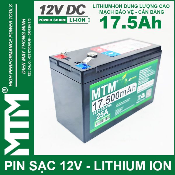 Ban Pin Quat Den Quat Tich Dien 12V 25A 17500mAh MTM