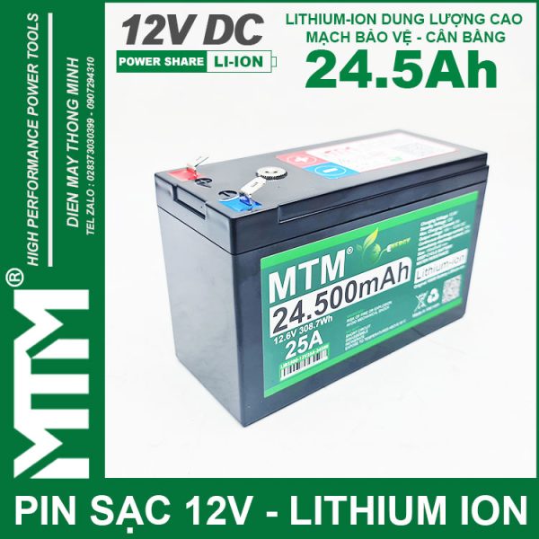 Ban Pin Quat Den Quat Tich Dien 12V 25A 24500mAh MTM