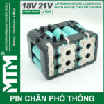 Khoi Pin Chong Soc 15 Cell 7500mah 80A Den Bao Pin 2 Ben Cell 2500mah