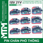 Phan Phoi Pin Makita Chong Soc 15 Cell 7500mah 80A Den Bao Pin 2 Ben Cell 2500mah