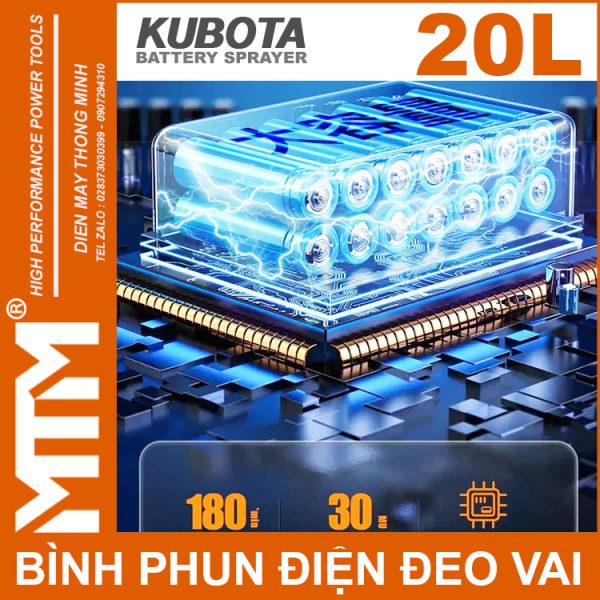 Binh Ac Quy Pin Binh Phun Thuoc Tru Sau Phun Khu Khuan Tuoi Cay Kubota 20L