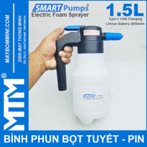 Tren Tay Binh Phun Bot Tuyet Dung Pin