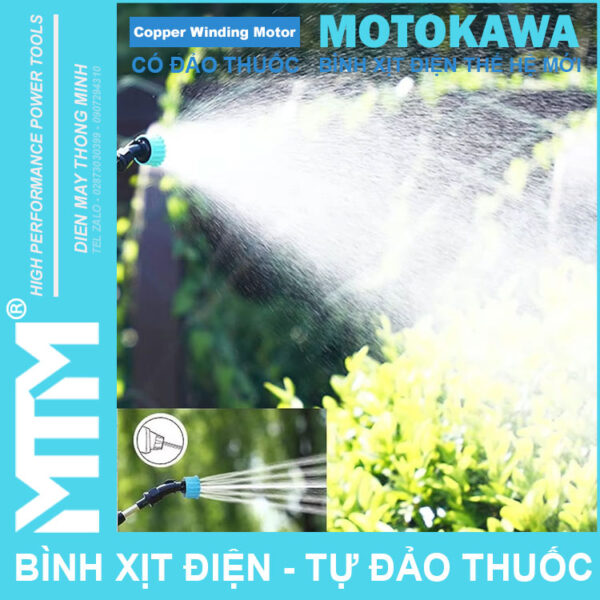 Binh Phun Xit Dien The He Moi Dao Thuoc Motokawa 12L 8Ah Phun Thuoc Tru Sau