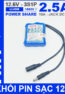 Khoi Pin Sac 12V 10A 3S1P Jack DC 18650 MTM 2500mah