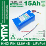 Pin 12v8 15Ah 30A 4S Mtm Cell 32140