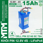 Ban Pin 12v8 15Ah 30A 4S Mtm Cell 32140