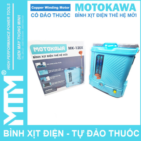 Gia Ban Binh Phun Xit Dien The He Moi Dao Thuoc Motokawa 12L 8Ah MK 12EX