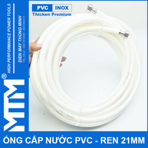 Gia Day Cap Nuoc Tuoi Cay Rua Xe Ve Sinh Nha Cua Ren Inox 21mm