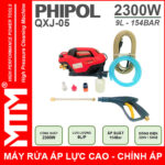 May Rua Xe Ap Luc Cao 220V 2300W 9L 154Bar Phipol QXJ05 Loi Dong Chinh Ap