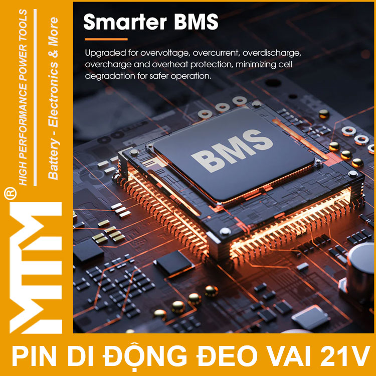 BMS Pin Di Dong Deo Vai 21V 20Ah 5C 50 Cell Hukan HM G2 BCN50205 Gen 2