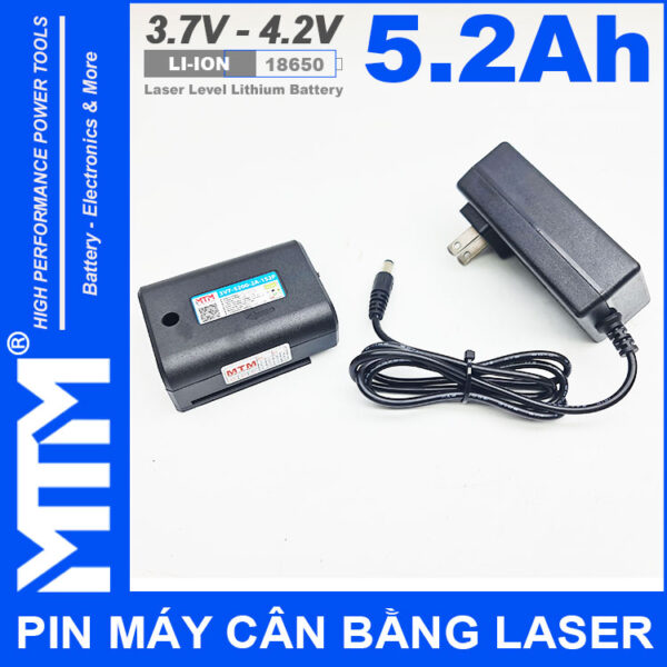 Pin May Ban Cot Can Bang Laser 5200mAh MTM Kem Sac