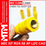 Bec Xit Rua Xe Ap Luc Cao Chinh Tia Chot Gai 1mm5 Ren 13mm