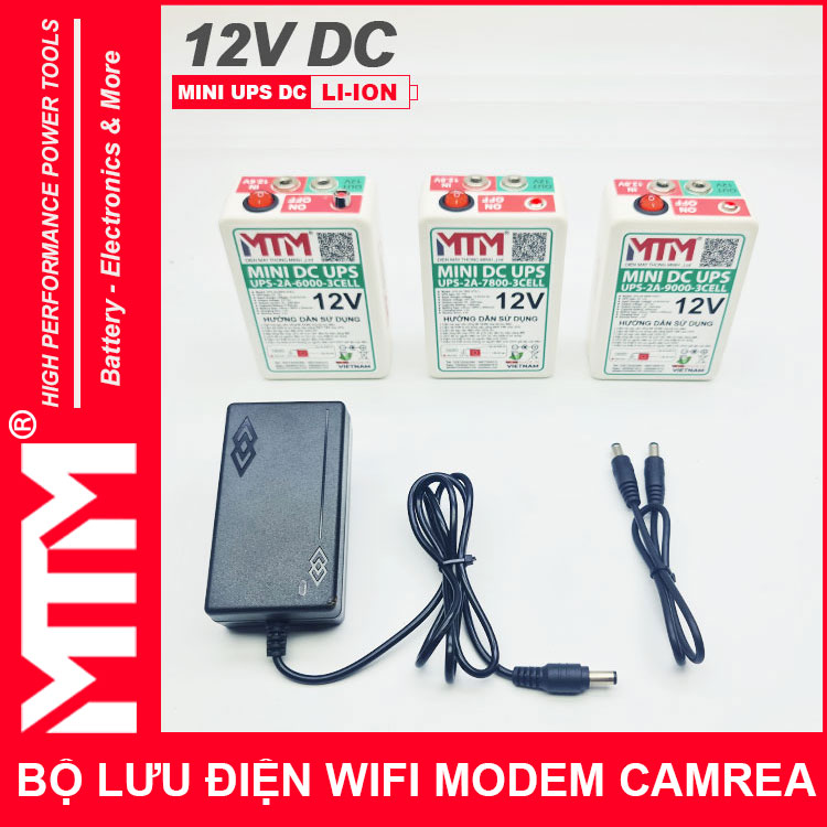 Bo Luu Dien Wifi Modem Camera 12V 2A UPS DC 12V