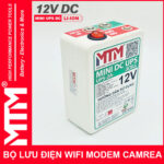 Luu Dien Du Phong Wifi Modem Camera 12V 2A UPS DC 12V Gia Re