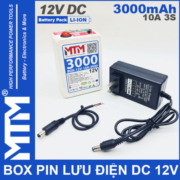 Bo Luu Dien DC 12V 10A 3S 3000mah MTM Chinh Hang