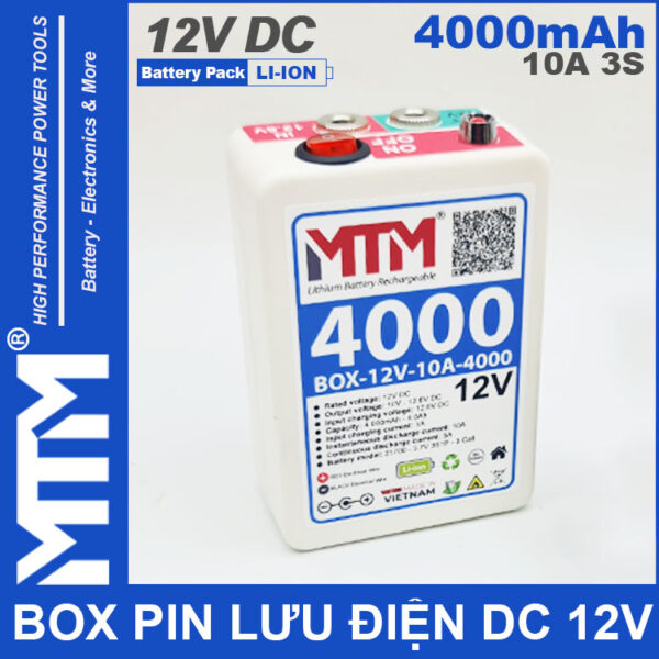 Bo Luu Dien DC 12V 10A 3S 4000mah MTM Cao Cap