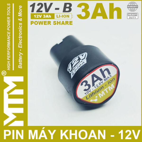 Pin May Khoan Van Vit Thiet Bi 12v 3000mah Khe B MTM Gia Ban