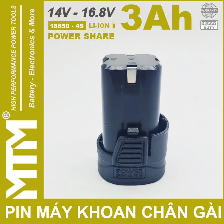 Pin May Khoan Van Vit Thiet Bi 16V 3000mah 4S Chan Gai MTM Gia Ban