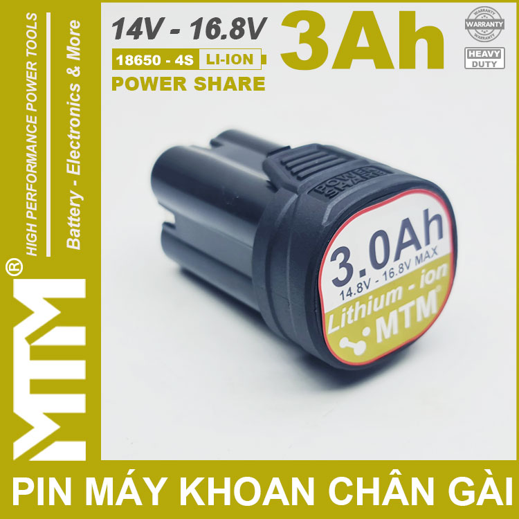 Pin May Khoan Van Vit Thiet Bi 16V 3000mah 4S Chan Gai MTM Gia Re