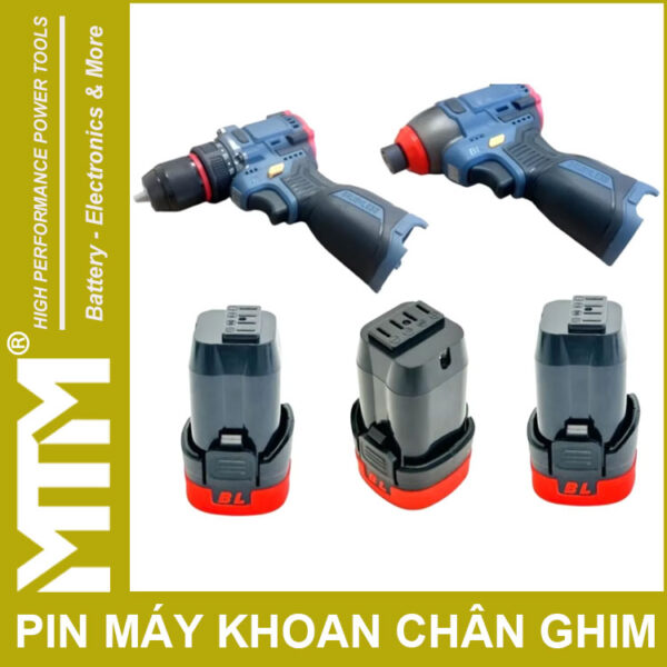 Pin May Khoan Van Vit Thiet Bi 16V 3000mah 4S Chan Ghim MTM Su Dung