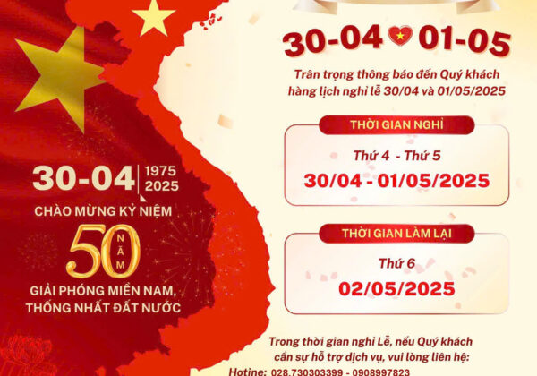 LICH NGHI LE 30 4 1 2 2025