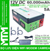 Bo Nguon Du Phong Wifi Modem Camera UPS 12V 5A 60000mah Led Bao Vont