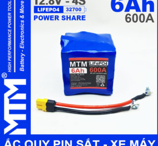 Ac Quy Pin Kich Khoi Dong Xe May 12V 540A 6Ah Jack XT60 MTM