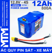 Ac Quy Pin Kich Khoi Dong Xe May 12V 640A 12Ah Jack XT60 MTM Cao Cap Chinh Hang Gia Re
