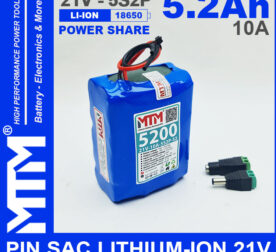 Ban Pin 21V 5200mAh 10A 5S2P MTM