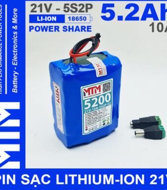 Ban Pin 21V 5200mAh 10A 5S2P MTM
