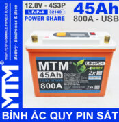 Binh Ac Quy Pin Sat 12V 45Ah 4S3P 32140 800A