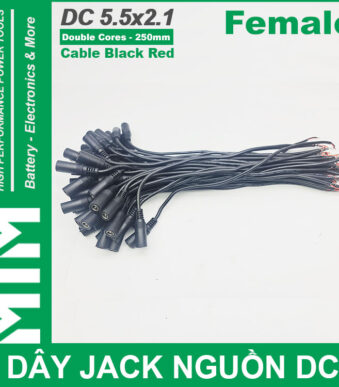 Day Jack DC 250mm Cai Female Jack Cable Adapter Plug Power Supply Cao Cap