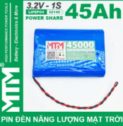 Pin Den Nang Luong Mat Troi 3v2 45Ah 45000mAh Cell Pin Sat Lifepo4 32140