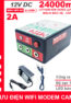 Bo Nguon Dien Du Phong Wifi Modem Camera 12V 2A 24000mah