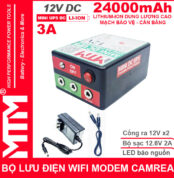 Bo Nguon Dien Du Phong Wifi Modem Camera 12V 3A 24000mah