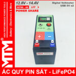 Binh Ac Quy Pin Sat 12V8 USB 30A MTM