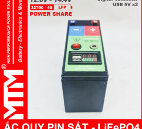 Binh Ac Quy Pin Sat 12V8 USB 30A MTM Cong USB