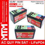 Binh Ac Quy Pin Sat 12V8 USB Chinh Hang Gia Tot