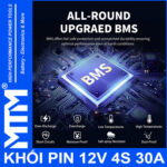 BMS Pin Sat 12v 6ah 30A 4S Vuong MTM