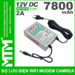 Bo Nguon Du Phong Wifi Modem Camera 12V 2A 7800mah Gia Re