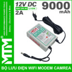 Bo Nguon Du Phong Wifi Modem Camera 12V 2A 9000mah Chinh Hang