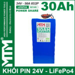 Pin 24V 30Ah 50A Pin Sat LiFepo4 32140 4S2P MTM