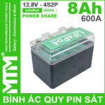 Ban Ac Quy Pin Sat 8Ah 600A 4S2P Cell Pin Sat 26650 YT4 Nap Trong