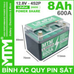 Binh Ac Quy Pin Sat 8Ah 600A 4S2P Cell Pin Sat 26650 YT4 Nap Trong.jpg Kich Thuoc